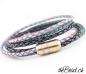 Preview: lederarmband mit geflochtenem leder