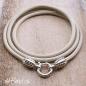 Preview: Damen Lederhalskette SUNNY mit 925 Sterling