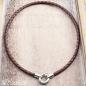 Preview: Lederhalskette mit 925 Sterling silber verschluss