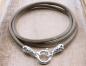 Preview: Lederhalskette ROMA mit 925 Sterling