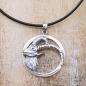 Preview: silber steinbock lederhalskette