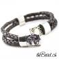 Preview: braunes Herren Lederarmband von theBead