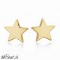 Preview: Silber Ohrstecker STERN vergoldet