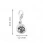 Preview: om silver charm anhänger