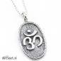 Preview: OM Anhänger mit 925 Sterling Silber mit Kugelkette Sterling