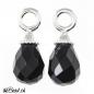 Preview: ONYX tropfen silber sterling silber 925 sterling silber rose vergoldet