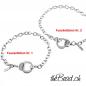 Preview: freundschaftsschmuck fusskettchen Handschellen Fussschmuck Kettchen  one size