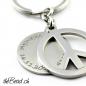 Preview: peace key chain with engraving