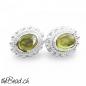 Preview: 925 sterling silber ohrstecker mit peridot