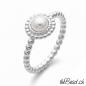 Preview: damen fingerring aus 925 sterling silber mit perle