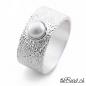 Preview: damen fingerring aus 925 sterling silber mit perle