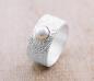 Preview: damen fingerring aus 925 sterling silber mit perle