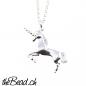 Preview: unicorn pendant with silver necklace