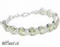 Preview: green prehnite silber damenarmband armband geschenkidee