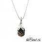 Preview: smoky quartz necklace with 925 silver