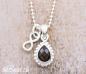 Preview: necklace 925 sterling silver smoky quartz