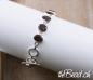 Preview: smoky quartz stone silver bracelet