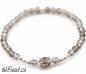 Preview: Rauchquarz Armband mit Silberperlen