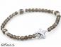 Preview: Facettiertes RAUCHQUARZ Armband mit Stern