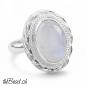 Preview: Silber Fingerring mit  regenbogen mondstein