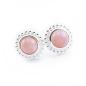 Preview: 925 sterling silber ohrstecker mit rosa andenopal