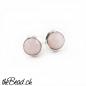 Preview: 925 sterling silber ohrstecker mit rosa andenopal