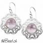 Preview: rosenquarz Ohrhänger aus 925 Sterling Silber Ohrschmuck Onlineshop schweiz