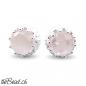 Preview: 925 sterling silver rosenquarz ohrringe