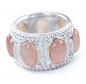 Preview: Bandring aus 925 Silber mit Rauchquarz