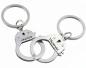 Preview: Fesseln oder handschellen mit Gravur Schlüsselanhänger aus Edelstahl mit gravierten namen oder datum