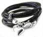 Preview: Lederarmband mit Herz Anhänger vom schweizer schmucklabel thebead rosevergoldet theBead