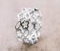 Preview: silber fingerring flower