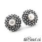 Preview: patiniert Schmuck Onlineshop theBead  Design Ohrstecker aus 925 sterling Silber schweizer onlineshop