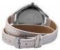 Preview: Silberfarbene Wickel armbanduhr für Sie tolle Geschenkidee vom Schmuck Modeschmuck Onlineshop thebead