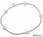 Preview: Silberarmband auf elastischem Band