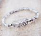 Preview: 925 Sterling Silber Feder Armband von theBead