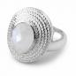 Preview: silberring mit regenbogen mondstein aus 925 sterling silber