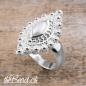 Preview: Silber Fingerring mit  perle und silber