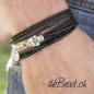 Preview: schwarzes Herrenarmbänder mit totenkopf schweizer Onlineshop kaufen the Bead