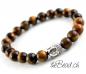 Preview: tiger eye bracelet with buddha bead colorful