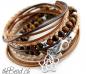 Preview: Damen Schmuck wickelarmband tigerauge mit venusblume von thebead