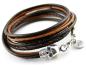Preview: Leather Bracelet for men nice present DARK GREEN