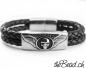 Preview: Totenkopf Armbänder Herren Lederarmband von theBead