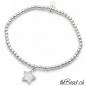 Preview: silberschmuck armband Regenbogen Mondstein stern anhaenger  Silberperlen armband aus 925 Sterling silber