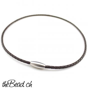 3 mm leather necklace