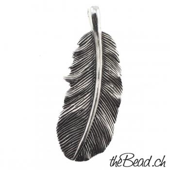 Silver Feather Pendant