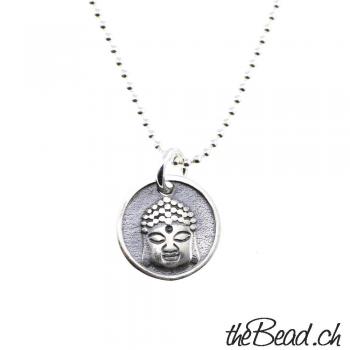 buddha pendant necklace made of 925 sterling silver