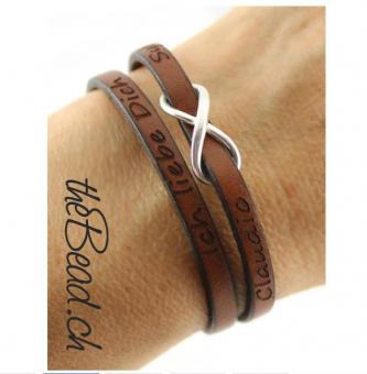 leather bracelet with your personal engraving