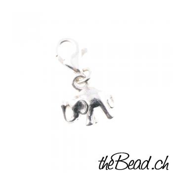 Silber Charm Kleeblatt aus 925 Sterling Silber