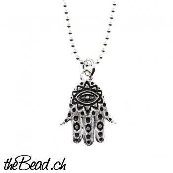 silver collier FATIMA HAND pendant